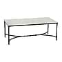 Storied Home Libertine Genuine Marble and Metal Coffee Table, White/Black (EC1100)~#|#~5B80CE6D-24D5-4D4B-AE16698F81E0B3EB_sc7
