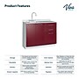 Viva Comfort 36.75'' H x 42" L Medical Cabinet with Left Sink, 2-Doors, 3-Drawers, Claret (902BASE42LSCL)~#|#~5B83A86E-EC9C-40D9-85E2894B336B614E_sc7