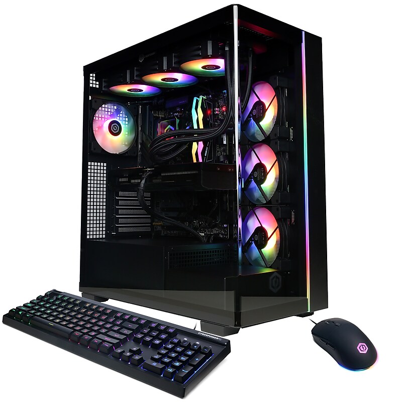 CyberPowerPC Gaming Desktop Computer, AMD Ryzen 7 7800X3D, GeForce RTX 5070 Ti 16GB, 32GB RAM, 2TB SSD, Windows 11 Home image 1