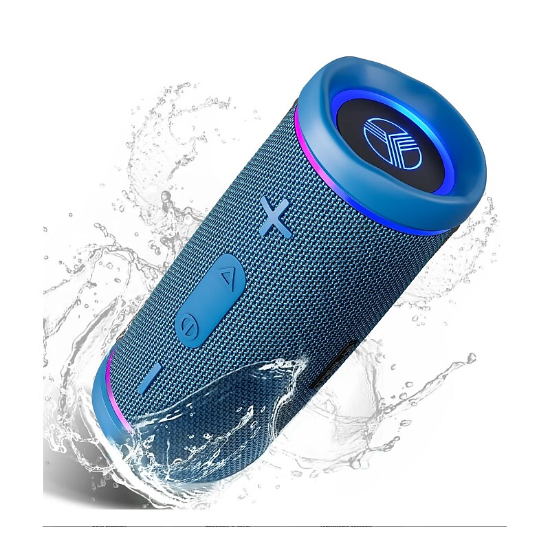 Treblab HD77 Premium Bluetooth Portable Speaker, Waterproof, Blue (HD77BL) image 1