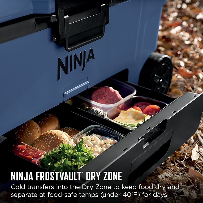 Ninja FrostVault 65-Qt. Wheeled Cooler with Cold Dry Zone