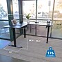Mount-It! MI-15001 63"W L-Shaped Adjustable Particle Board Standing Desk, Black (MI-15001)~#|#~5B8A6811-F5C4-46CE-A6E75EEEEB6CFB98_sc7