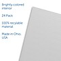 Flipside Foldable Cardboard Freestanding Privacy Panel, 12"H x 48"W, White, 24/Pack (60005-24)~#|#~5B8EA81A-E32B-4B7B-B3F7A1EB256D45AF_sc7