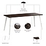 Bush Business Furniture Vista 72"W Computer Desk, Black Walnut (VSD172BW)~#|#~5B8F53F7-B0F9-4ED5-BF42A5F281F4D1A8_sc7