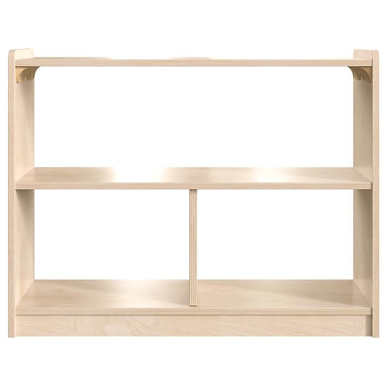 Flash Furniture Bright Beginnings 3-Section Modular Storage Unit, 24.5"H x 31.5"W x 11.75"D, Brown (MK-KE23933-GG) image 1