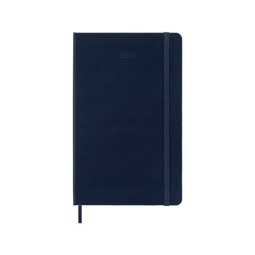 2024 Moleskine 5.11 x 8.27 Weekly & Monthly Planner, Sapphire Blue  (8056598856613)