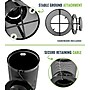 Alpine Industries 4460 Steel Mesh Trash Can with Covered Top with Open Sides Lid, 36 Gallon, Black (ALP4460-01-B)~#|#~5B969D85-922A-4DA9-98079537F3FEAF60_sc7