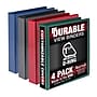 Samsill Durable 1.5" View Binders, D-Ring, Made in USA, Black, Blue, Red, Green, 4/Pack (MP46458)~#|#~5B9DFD52-1286-4FC8-ADE9FEE10734F9C2_sc7
