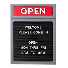 Cosco Open/Close Outdoor Sign, Multicolored (098221) | Staples