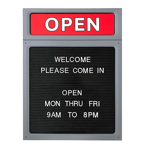 Cosco Open/Close Outdoor Sign, Multicolored (098221) | Staples