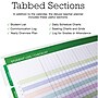 2025-2026 Global Printed Products Deluxe Teal Floral 8.5" x 11" Academic Weekly & Monthly Planner, Plastic Cover~#|#~5BA181F0-7653-4789-AA541D5DDE8EC263_sc7