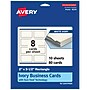 Avery Business Cards, 2" x 3-1/2", Matte Ivory, 80/Pack (95319)~#|#~5BA7EAFE-0135-4B8D-93A250C5FAA3BE15_sc7