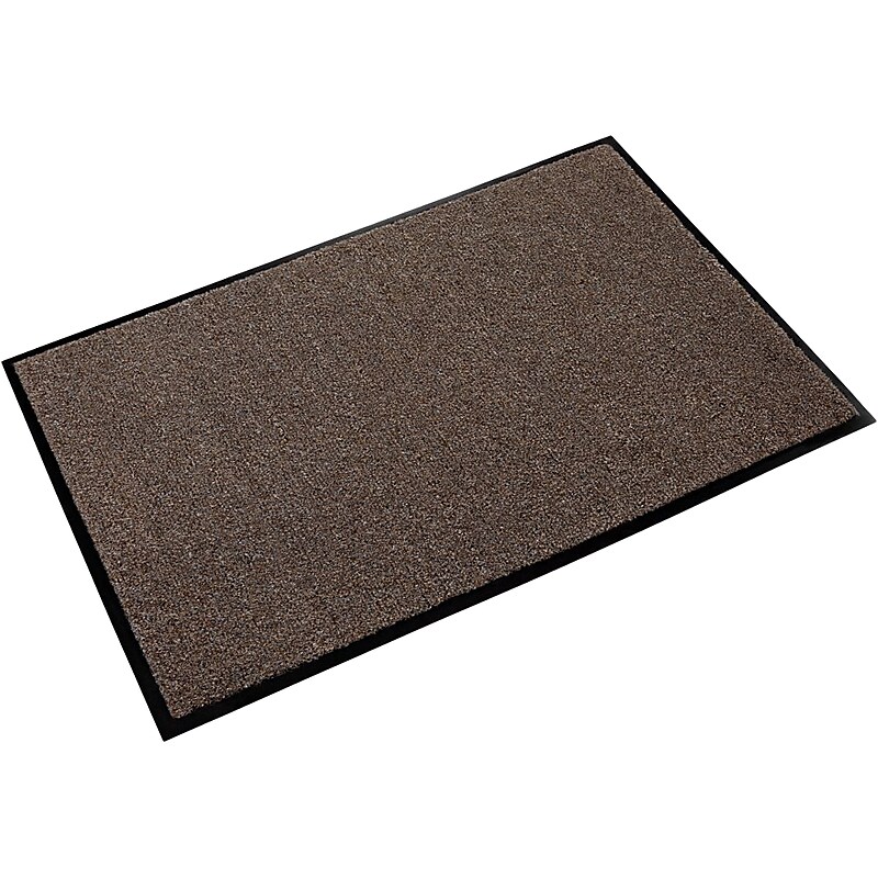 Crown Mats Rely-On Olefin Commercial Wiper Entrance Floor Mat, 3' x 5', Walnut (GS 0035WA) image 1