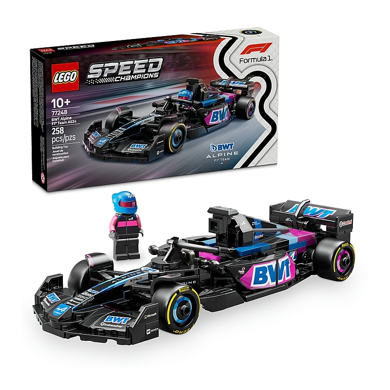 LEGO Speed Champions BWT Alpine F1 Team A524 Race Car, 258 Pieces (77248) image 1
