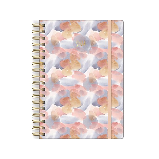 2024 Southworth Watercolors 7" x 9.25" Weekly & Monthly Planner, Soft