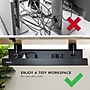 Mount-It! Clamp-on Under Desk Cable Management Tray, Holds up to 11 lbs., Matte Black (MI-7286BLK)~#|#~5BB32F92-169B-44B7-AAB9603C5BAFD37D_sc7