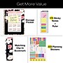 2027 Excello Brands 9" x 11" Weekly & Monthly Standard Planner, Paperboard Cover, Black Floral Pink (FSHN-CY27-8511-06)~#|#~5BB61142-DC63-40A5-ACCC9A65899AEF73_sc7