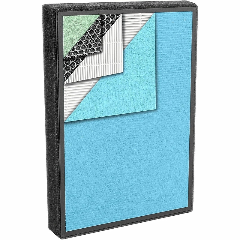 Treblab PURO²XYGEN TRUE HEPA/Activated Carbon Air Purifier Filter, 1.57" x 11.8" x 1.3" (P500_F2) image 1