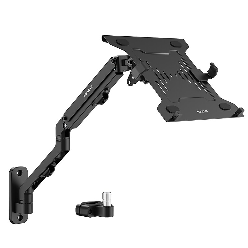 Mount-It! Adjustable Counterbalance Laptop Arm for 16" Laptops, Black (MI-1765LT) image 1