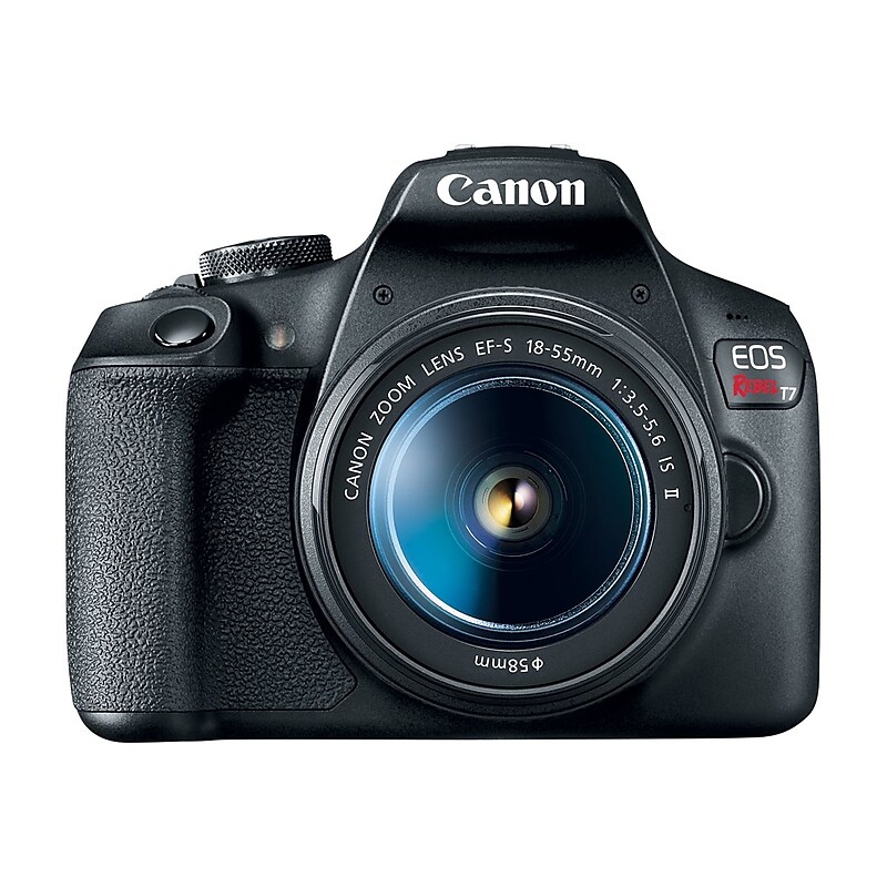 Canon EOS Rebel T7 24.1 Megapixels Digital Camera, 3X Optical Zoom, Black (2727C002) image 1