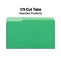Staples File Folders, 1/3-Cut Tab, Legal Size, Green, 100/Box (ST224584-CC)~#|#~5BCB8FCD-6360-4F11-B3AF4CC798C28329_sc7