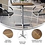 Flash Furniture TopGuard Rectangle Wood Restaurant Dining Table and Base, 30" x 24", Natural/Silver Base (ST2430NATT2222S)~#|#~5BCD5174-6390-4931-AA9C34639409F108_sc7