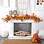 Nearly Natural 6' Assorted Autumn Maple Leaves, Pumpkins, Gourds, Berries and Pinecone Artificial Fall Garland (W1217)~#|#~5BCD6453-80D4-4B89-9EFB4D8134106F38_sc7