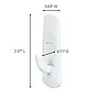 Command Small Utility Hook Mega Pack, 2 lb., White, 24/Pack (17002-MPES)~#|#~5BCDFDB3-664F-403E-B1D62D4FCC2D0C8C_sc7