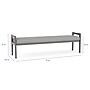 Lesro Weston 3-Seat Bench, Chambray Grey/Pewter (WS3001.WPW-01CHGY)~#|#~5BD60AED-DDFE-4E38-B2F550E7A69ABCC6_sc7