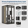 Uncaged Ergonomics Modular Acoustic Office Pod with Ventilation, Lighting and Power, Medium, White (POD-M-White)~#|#~5BD64813-30CF-406F-85DBCD1F6D60A532_sc7