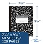 Roaring Spring Paper Products 1-Subject Composition Notebooks, 8" x 10", Wide Ruled, 60 Sheets, Black (77505)~#|#~5BDB804F-6366-4C9C-9D09B6E2188F2533_sc7
