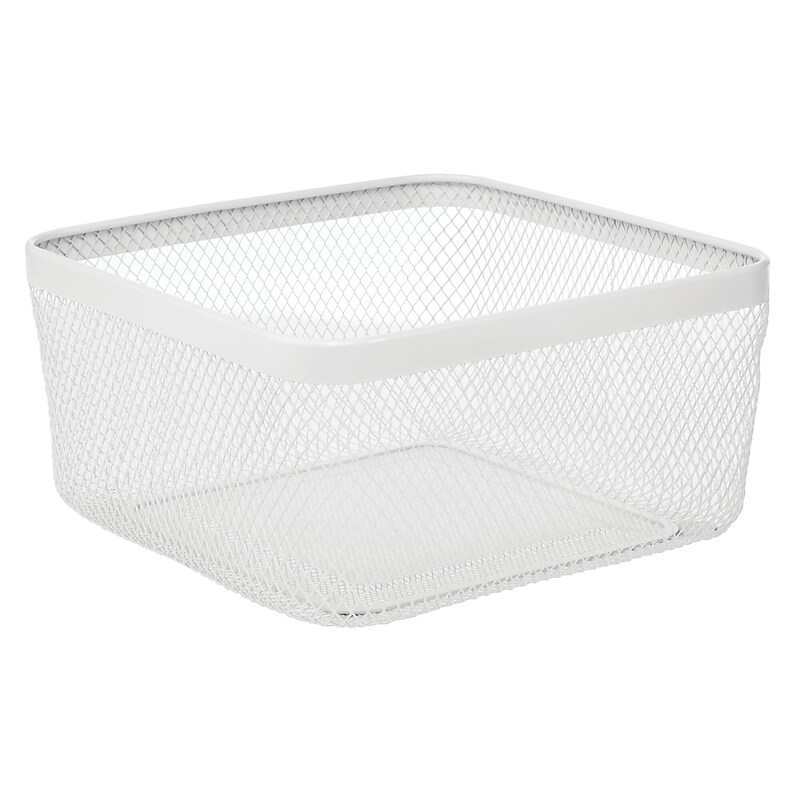 mDesign Steel Organizer, Matte White (25952) image 1