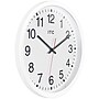 Infinity Instruments Obsidian ITC 14" Quartz Wall Clock, Plastic Case, Battery Powered (12830WH-830)~#|#~5BE07070-175B-4521-A2829DDD6813B661_sc7