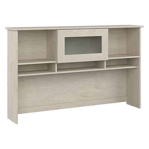 Bush Furniture Cabot 60"W Desktop Hutch, Linen White Oak (WC31131