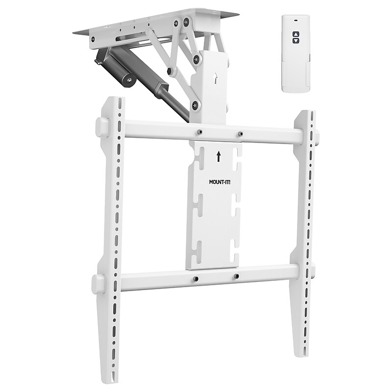 Mount-It! Motorized Ceiling TV Mount, 88 lbs. Max. (MI-4226WHT) image 1