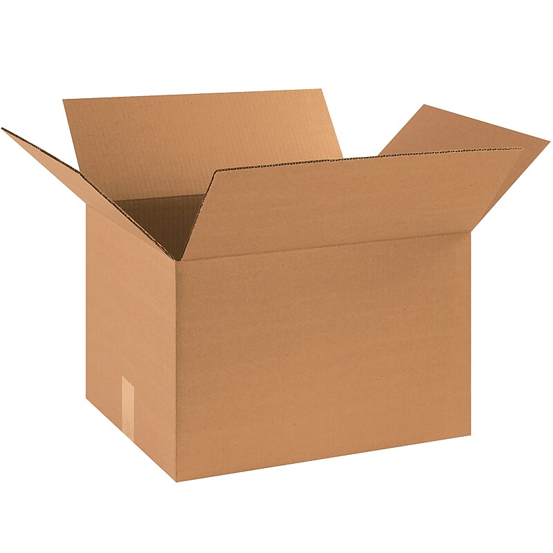 18" x 14" x 12" Shipping Boxes, 32 ECT, 20/Bundle (181412RP20) image 1