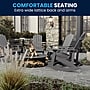 Flash Furniture Savannah All-Weather Poly Resin Wood Adirondack Rocking Chair, Gray, 2/Pack (JJC14705GY2)~#|#~5BEED6AF-792B-4E08-96283D24B74F06A8_sc7
