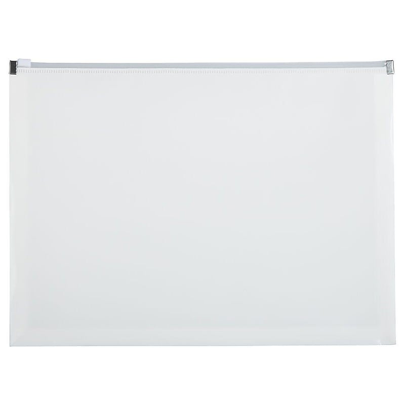 JAM Paper Premium Plastic Document File, Letter, White, 3/Pack (218Z1WHX3) image 1