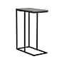 Household Essentials Jamestown 10.25"W x 17.75"D Laminate End Table, Rustic Slate Concrete/Black (8094-1)~#|#~5BF44C35-1675-4F5D-9E91FF1B606C1B08_sc7
