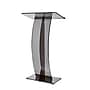 AdirOffice 47" Speaker Podium Lectern, Transparent Black (661-03-BLK)~#|#~5BF5D135-B4E3-4FD2-B8E9FDA2DDD58681_sc7