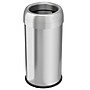 iTouchless Stainless Steel Open Top Trash Can, Silver, 16 gal. (OL16STR)~#|#~5BF98599-F4A9-4727-A43FBA29BB659035_sc7