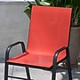 Flash Furniture Brazos Series Outdoor Stack Chair, Red, 4/Pack (4JJ303CRD)~#|#~5BFDC3D7-E8DD-4373-859584BD6E426B7C_sc7