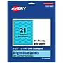 Avery Scalloped Decorative Edge Multipurpose Labels, 1-1/8" x 2-1/4", Bright Blue, 840/Pack (94061)~#|#~5BFDC8EA-DCC0-4726-AD5CEEBC85449D4A_sc7