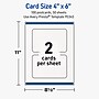 Avery Rectangle Rounded Corners Matte Blank Card, White, 100/Box (19479399786)~#|#~5C074DFD-6FCD-45E4-8E8689B91FF4D1F1_sc7