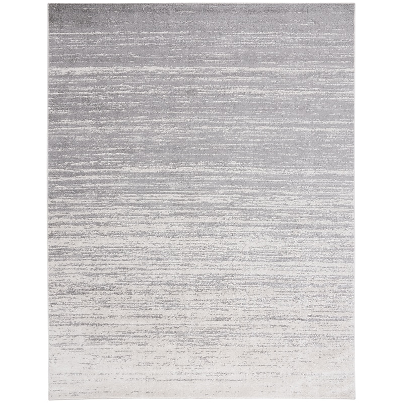 Safavieh Adirondack Collection 9' x 12' Rectangle Area Rug, Machine Made, Light Grey/Grey (ADR113C-9) image 1