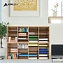 AdirOffice 500 Series 24-Compartment Literature Organizers, 39.3" x 11.8", Medium Oak, 2/Pack (500-24-MEO-2PK)~#|#~5C083020-DE82-4089-85EAD6F17973050A_sc7