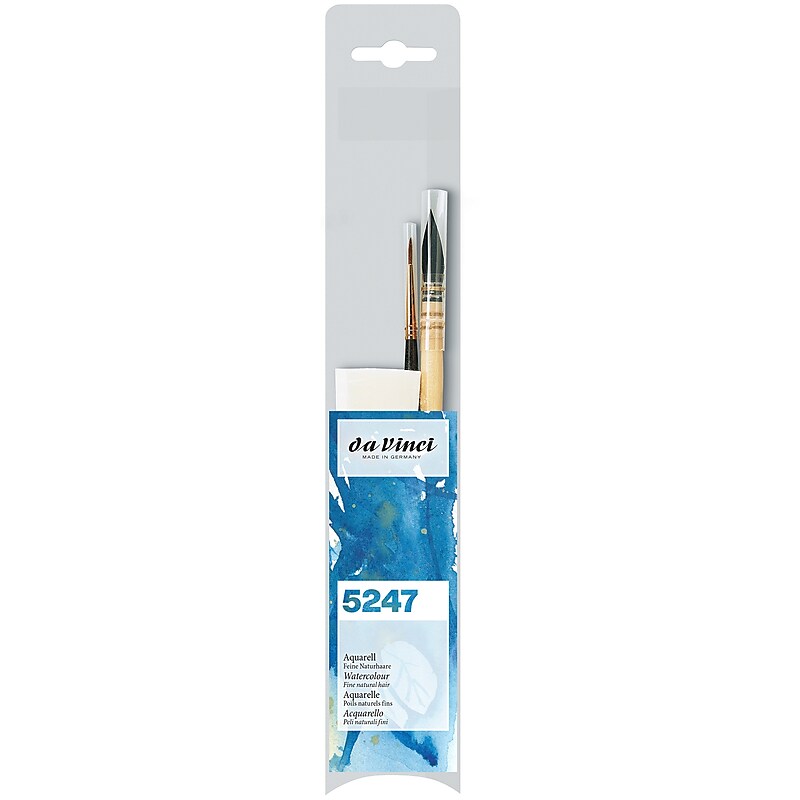 da Vinci PETIT GRIS PUR & HARBIN KOLINSKY Mixed Media Natural Bristle, Assorted Brushes, 2/Pack (DVXVA52470) image 1