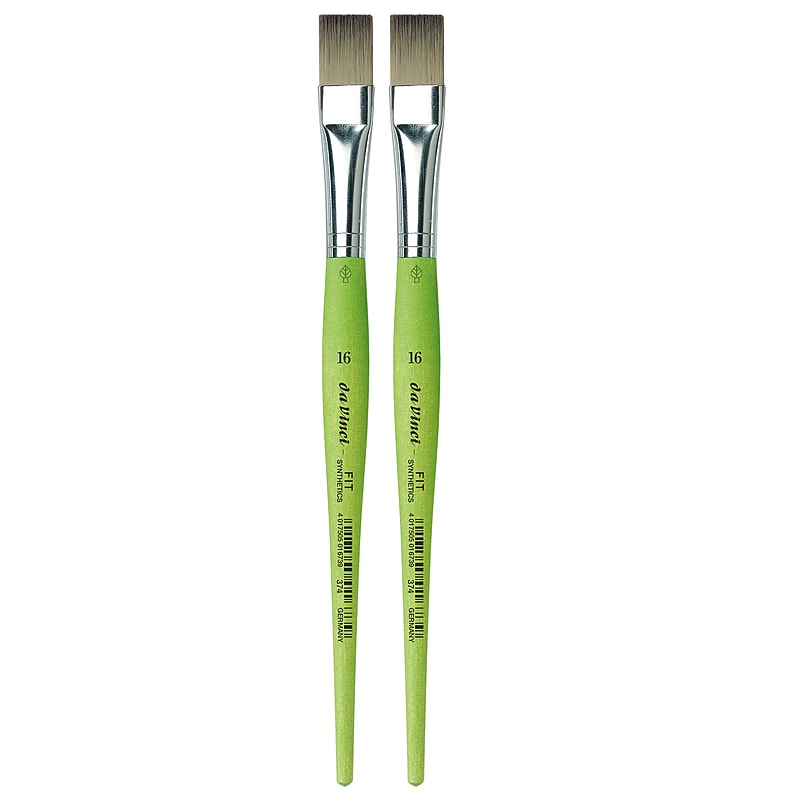 da Vinci FIT Synthetics Acrylic & Tempera Student Flat Brush, 2 /Pack (DVXVA37416-2) image 1