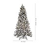 Safavieh 7.5 ft. Pre-Lit Frosted Green Artificial Christmas Tree, 350 Lights (FXP2016A)~#|#~5C1D5ADF-6086-496C-B4C48D5E2B2288A4_sc7