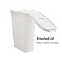 Mind Reader 10.57-Gallon Laundry Hamper with Lid, Plastic, White (40HAMP-WHT)~#|#~5C205326-11AD-4294-83BA15E4D28507F0_sc7